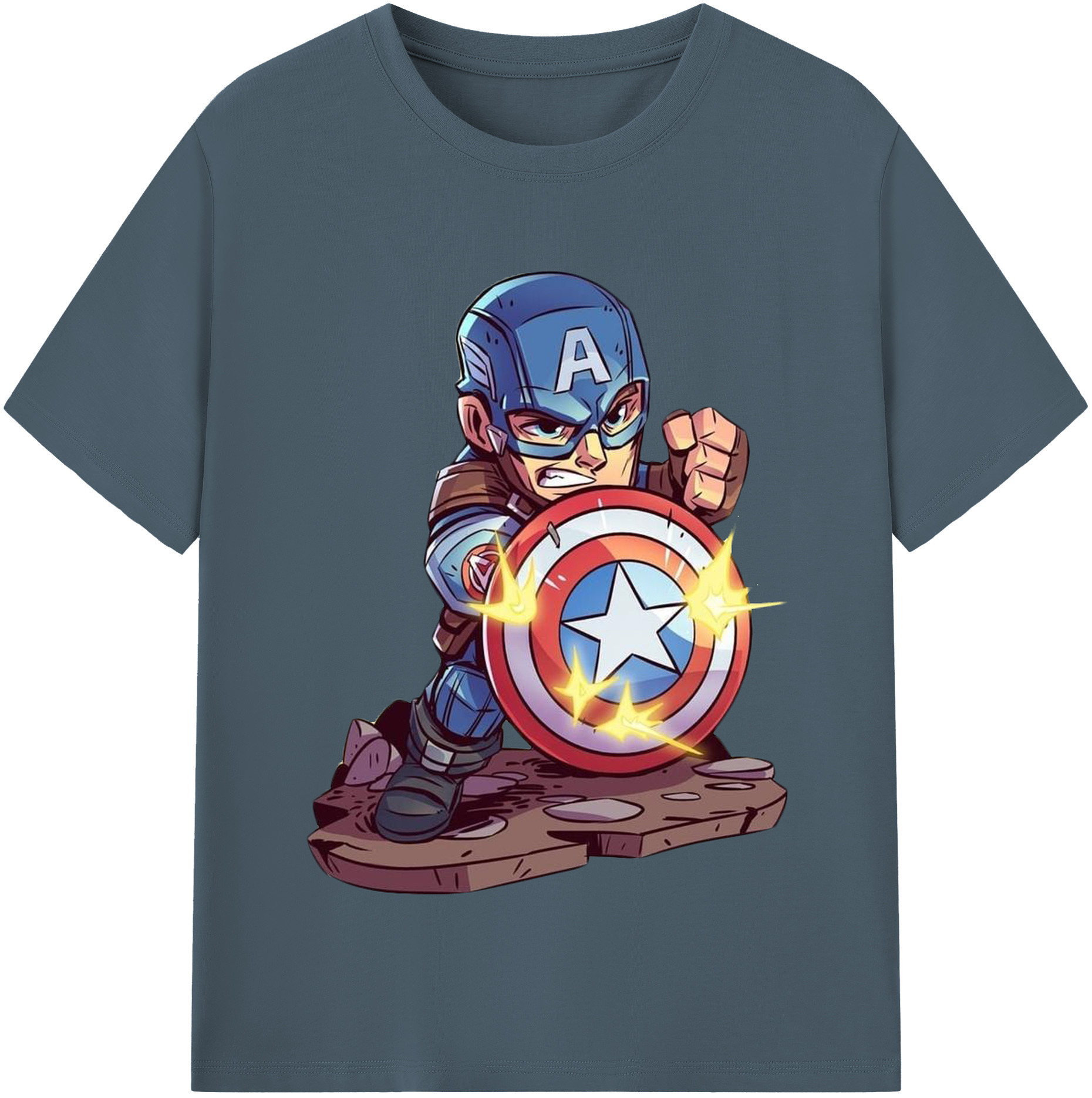 （画像用） アベンジャーズ The Avengers 綿100％半袖Tシャツ（フロントプリント）